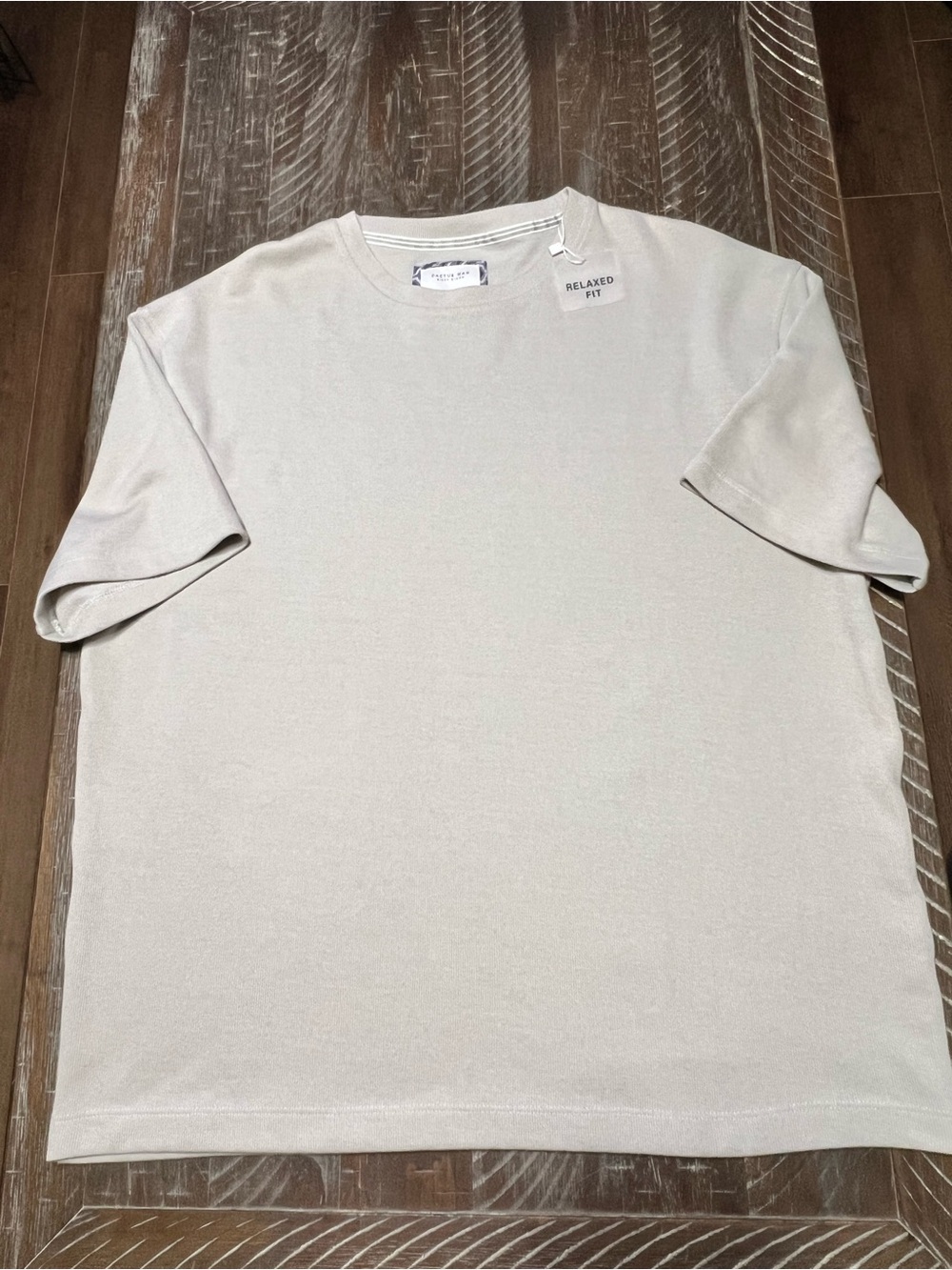 Cactus Man by Ricky Singh Relaxed Fit Beige Crewneck Casual Shirt Size XL
